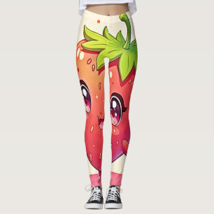 Design der bezaubernden Strawberry-Liebe Leggings