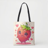 Design der bezaubernden Strawberry-Liebe Tasche (Vorderseite)