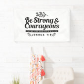 Design der Bibelverse JO 1:9 - stark und mutig sei Banner (Insitu)