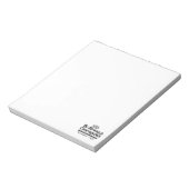 Design der Bibelverse JO 1:9 - stark und mutig sei Notizblock (Rotiert)