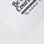 Design der Bibelverse JO 1:9 - stark und mutig sei Seidenpapier (Ausschnitt)