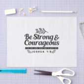 Design der Bibelverse JO 1:9 - stark und mutig sei Seidenpapier (Handwerk)