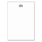 Design der Bibelverse JO 1:9 - stark und mutig sei Tischnummer (Rückseite)