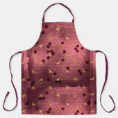Design der Bienenreihe Burgund 2 Schürze (Vorderseite)