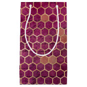 Design der Bienenreihe Burgund 5 Kleine Geschenktüte (Vorderseite)