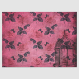 Design der Bienenreihe Burgund Achtzehn Seidenpapier