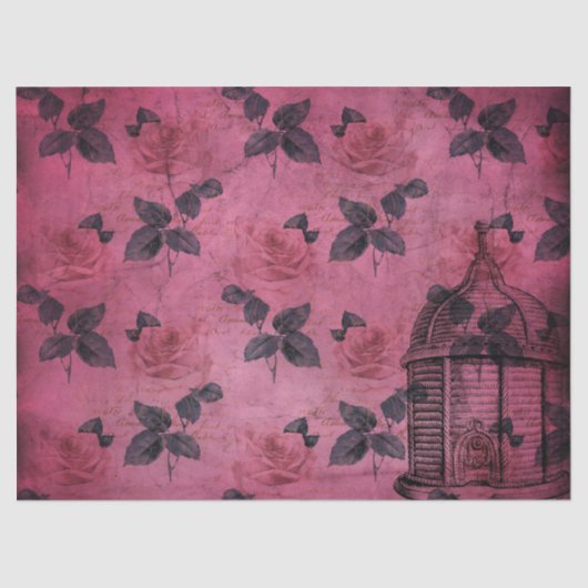 Design der Bienenreihe Burgund Achtzehn Seidenpapier (Vorderseite)