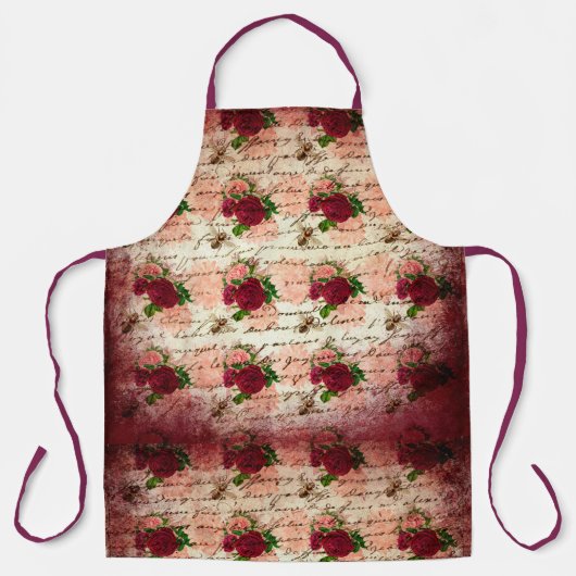 Design der Bienenreihe Burgund Drei Schürze (Vorderseite)