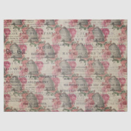 Design der Bienenreihe Burgund Dreizehn Seidenpapier