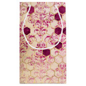 Design der Bienenreihe Burgund Sechzehn Kleine Geschenktüte (Rückseite)