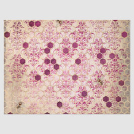 Design der Bienenreihe Burgund Sechzehn Seidenpapier