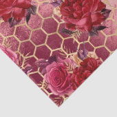 Design der Bienenreihe Burgund siebzehn Seidenpapier (Detail)