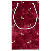 Design der Bienenreihe Burgund vierzehn Kleine Geschenktüte (Rückseite)