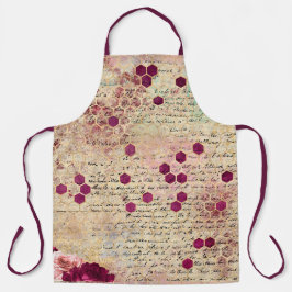 Design der Bienenreihe Burgundy 8 Schürze