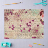 Design der Bienenreihe Burgundy 8 Seidenpapier (Basteln)