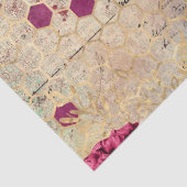 Design der Bienenreihe Burgundy 8 Seidenpapier (Detail)