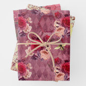 Design der Bienenreihe Burgundy Vier Geschenkpapier Set (Beispiel)