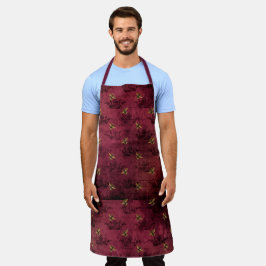 Design der Bienenreihe Burgundy Vier Schürze