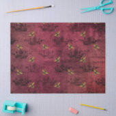 Design der Bienenreihe Burgundy Vier Seidenpapier (Basteln)