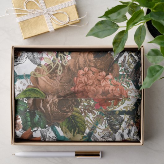 Design der Bienenreihe Holz 61 Seidenpapier (Geschenk)