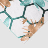 Design der Bienenreihe Holz 63 Seidenpapier (Detail)