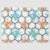 Design der Bienenreihe Holz 63 Seidenpapier (Vorderseite)