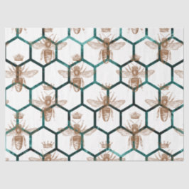 Design der Bienenreihe Holz 64 Seidenpapier