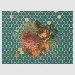 Design der Bienenreihe Holz 66 Seidenpapier