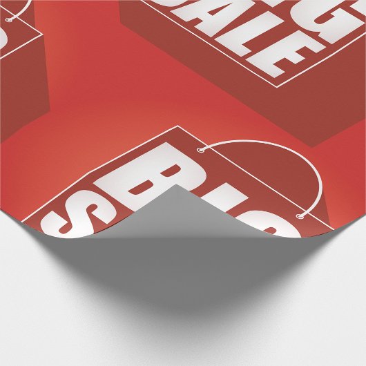 Design der Big Sale Red Retail Bag Geschenkpapier