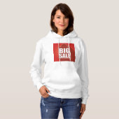 Design der Big Sale Red Retail Bag Hoodie (Vorne ganz)