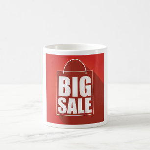 Design der Big Sale Red Retail Bag Kaffeetasse