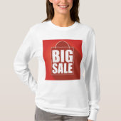 Design der Big Sale Red Retail Bag T-Shirt (Vorderseite)