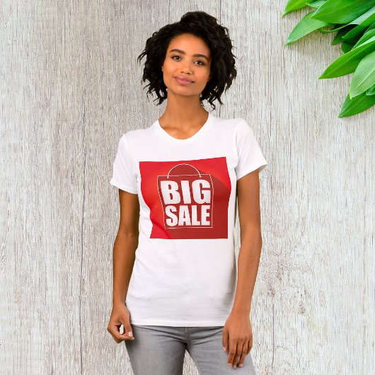 Design der Big Sale Red Retail Bag T-Shirt