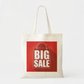 Design der Big Sale Red Retail Bag Tragetasche (Vorne)