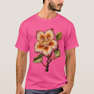 Design der biomorphen Blume Airbrush T-Shirt