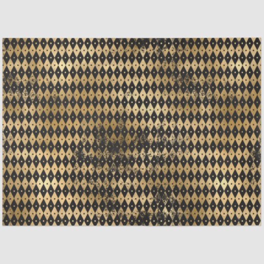 Design der Black and Gold Circus Serie 10 Seidenpapier (Vorderseite)