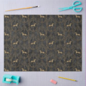 Design der Black and Gold Circus Serie 11 Seidenpapier (Basteln)