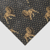 Design der Black and Gold Circus Serie 4 Seidenpapier (Ausschnitt)