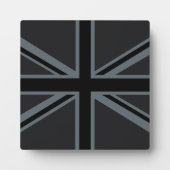 Design der Black Union Jack Flag Fotoplatte (Vorderseite)