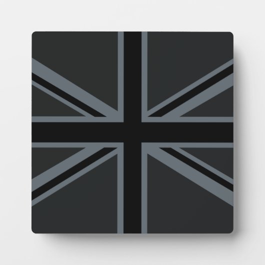 Design der Black Union Jack Flag Fotoplatte (Vorderseite)