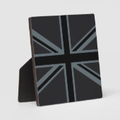 Design der Black Union Jack Flag Fotoplatte (Vorderseite)