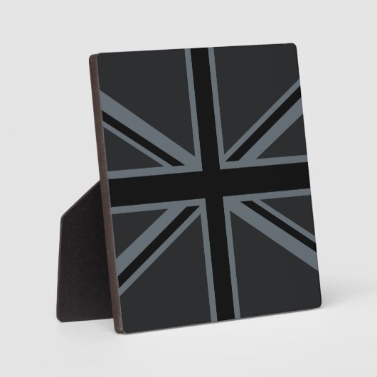 Design der Black Union Jack Flag Fotoplatte (Vorderseite)