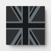 Design der Black Union Jack Flag Fotoplatte (Vorderseite)