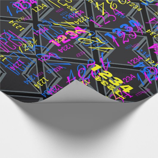 Design der Black Union Jack Flag Geschenkpapier (Ecke)