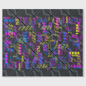 Design der Black Union Jack Flag Geschenkpapier (Flach)