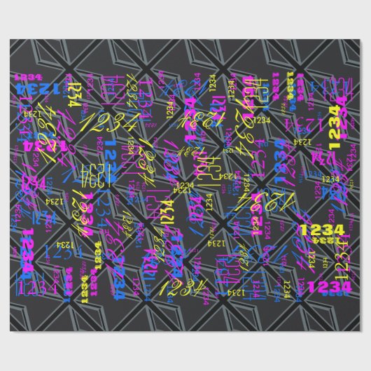 Design der Black Union Jack Flag Geschenkpapier (Flach)