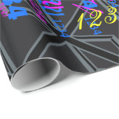 Design der Black Union Jack Flag Geschenkpapier (Rolleneckpunkt)