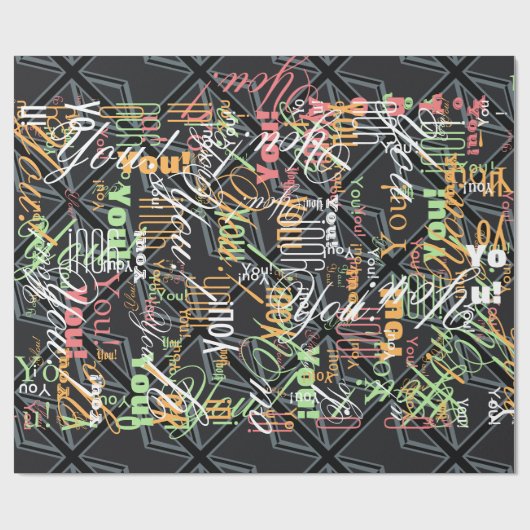 Design der Black Union Jack Flag Geschenkpapier (Flach)