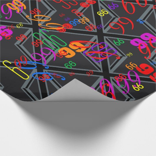 Design der Black Union Jack Flag Geschenkpapier (Ecke)