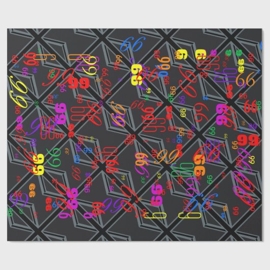 Design der Black Union Jack Flag Geschenkpapier (Flach)